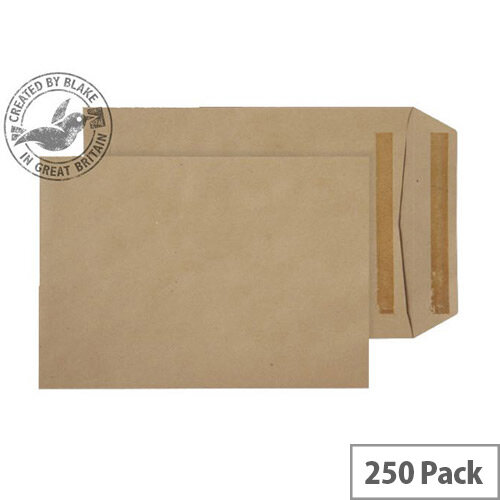 Purely Everyday Manilla 115gsm Envelopes Self Seal Pocket 254x178mm Pack of 250 Purely Everyday Manilla 115gsm Envelopes Self Seal Pocket 254x178mm Pack of 250