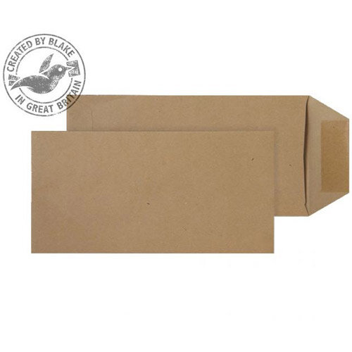 Purely Everyday Manilla DL Pocket Self Seal Envelopes 80gsm Pack of 500