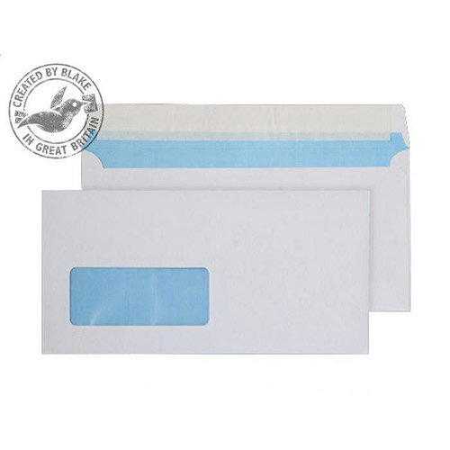 Purely Everyday White DL Wallet Low Window Envelopes P&S 110gsm Pack of 500