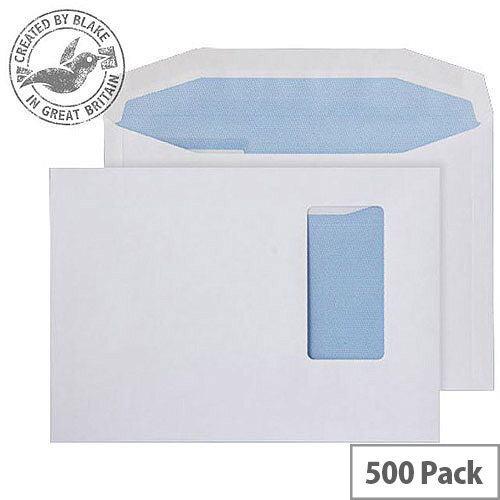 Purely Everyday Mailer Gummed Portrait Wndw White 90gsm C5 162x229 (Pack of 500) Purely Everyday Mailer Gummed Portrait Wndw White 90gsm C5 162x229 (Pack of 500)