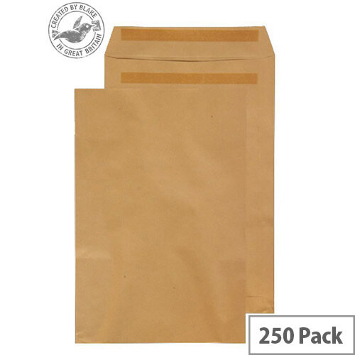 Purely Everyday Manilla 90gsm Envelopes Self Seal Pocket 381x254mm Pack of 250 Purely Everyday Manilla 90gsm Envelopes Self Seal Pocket 381x254mm Pack of 250