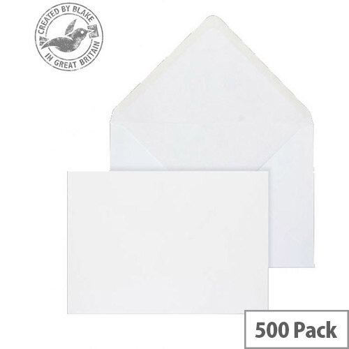 Purely Everyday Banker Invitation Envelopes Gummed White 100gsm 159x210mm Pack of 500 Purely Everyday Banker Invitation Envelopes Gummed White 100gsm 159x210mm Pack of 500