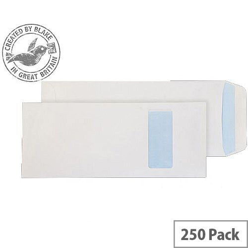 Purely Everyday White 100gsm Self Seal Pocket Half Window C4 305x127mm (Pack of 250) Purely Everyday White 100gsm Self Seal Pocket Half Window C4 305x127mm (Pack of 250)