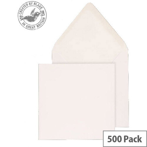 Purely Everyday Square Banker Invit Gummed White 100gsm 140x140 (Pack of 500) Purely Everyday Square Banker Invit Gummed White 100gsm 140x140 (Pack of 500)