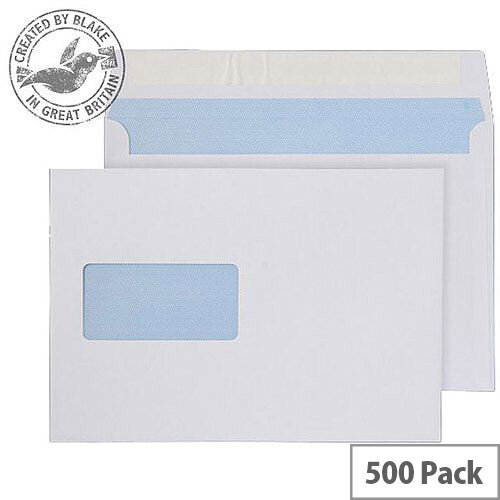 Purely Everyday Wallet P& Window White 100gsm C5 162x229mm (Pack 500) Purely Everyday Wallet P& Window White 100gsm C5 162x229mm (Pack 500)