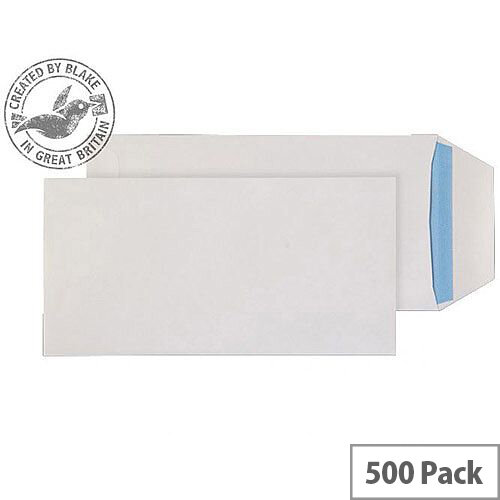 Purely Everyday White DL+ Pocket Self Seal Envelopes 100gsm Pack of 500 Purely Everyday White DL+ Pocket Self Seal Envelopes 100gsm Pack of 500