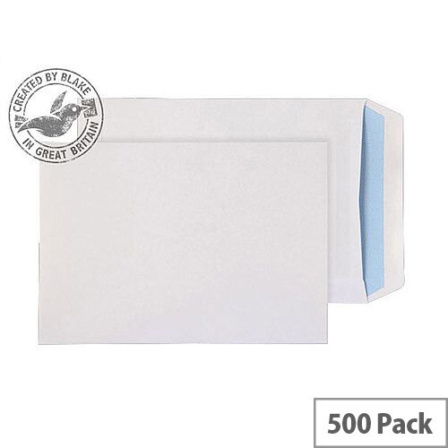 Purely Everyday Pocket Self Seal White 100gsm C5+ 240x165mm (Pack 500) Purely Everyday Pocket Self Seal White 100gsm C5+ 240x165mm (Pack 500)