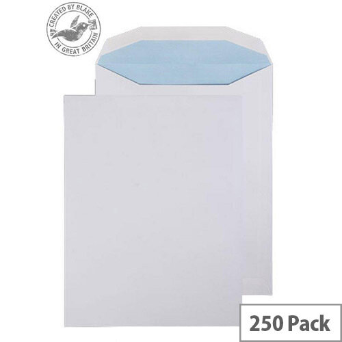 Purely Everyday Mailer Envelopes Gummed White 100gsm 310x238mm Pack 250 Purely Everyday Mailer Envelopes Gummed White 100gsm 310x238mm Pack 250