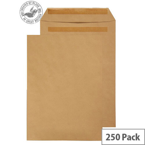 Purely Everyday Manilla Self Seal 120gsm Envelopes Pocket B4 352x250mm Pack of 250 Purely Everyday Manilla Self Seal 120gsm Envelopes Pocket B4 352x250mm Pack of 250