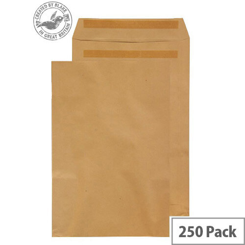 Purely Everyday Manilla 100gsm Envelopes Self Seal Pocket 406x305mm Pack of 250 Purely Everyday Manilla 100gsm Envelopes Self Seal Pocket 406x305mm Pack of 250