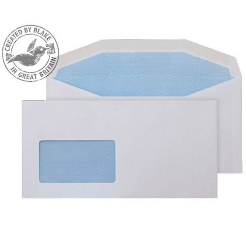 Purely Everyday White DL+ Envelopes Mailer Wallet Gummed CBC Window 90gsm Pack of 1000 Purely Everyday White DL+ Envelopes Mailer Wallet Gummed CBC Window 90gsm Pack of 1000