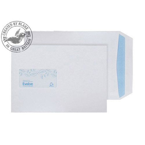 Purely Environmental Pocket Self Seal Window White 100gsm C5 (Pack of 500) Purely Environmental Pocket Self Seal Window White 100gsm C5 (Pack of 500)