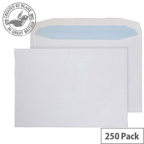 Purely Everyday White 100gsm Gummed Mailing Wallet C4+ 240x330mm (Pack of 250) Purely Everyday White 100gsm Gummed Mailing Wallet C4+ 240x330mm (Pack of 250)