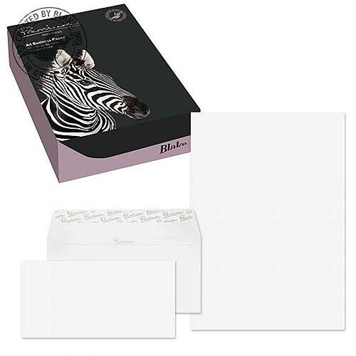 Blake Soho Brilliant White Wove A4 Paper & Wallet P&S DL Envelopes 120gsm (Pack of 250)