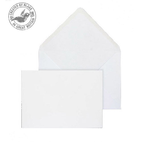 Purely Everyday Banker Invitation Gummed Envelopes White Wove 120gsm 133x185mm Pack of 500 Purely Everyday Banker Invitation Gummed Envelopes White Wove 120gsm 133x185mm Pack of 500