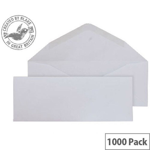 Purely Everyday Banker Invitation Envelopes Gummed White 90gsm 80x215mm Pack of 1000 Purely Everyday Banker Invitation Envelopes Gummed White 90gsm 80x215mm Pack of 1000