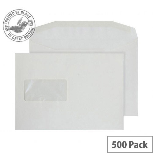 Purely Everyday Mailer Cream Gummed Window C5 Envelopes (Pack of 500) Purely Everyday Mailer Cream Gummed Window C5 Envelopes (Pack of 500)