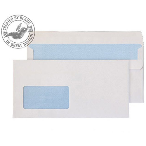Purely Everyday DL+ White Self Seal Wallet Window Envelopes 90gsm Pack of 1000 Purely Everyday DL+ White Self Seal Wallet Window Envelopes 90gsm Pack of 1000