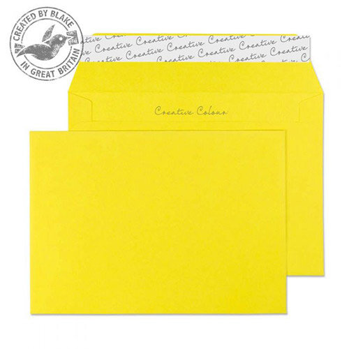 Creative Colour Banana Yellow Wallet C6 Envelopes (Pack of 500)