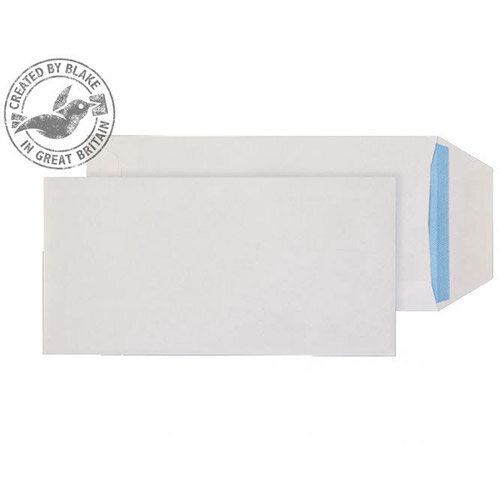 Purely Everyday White DL Pocket Gummed Envelopes 90gsm Pack of 1000