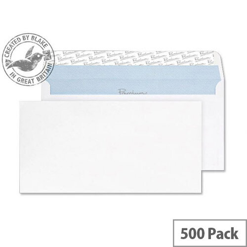 Blake Premium Office Envelopes Wallet Peel and Seal White Wove DL+ 114x229 120gsm Pack of 500 Blake Premium Office Envelopes Wallet Peel and Seal White Wove DL+ 114x229 120gsm Pack of 500