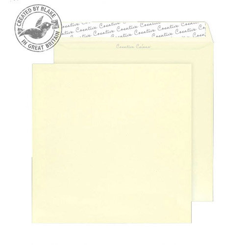 Creative Colour Square Clotted Cream Wallet Envelopes (Pack of 250)