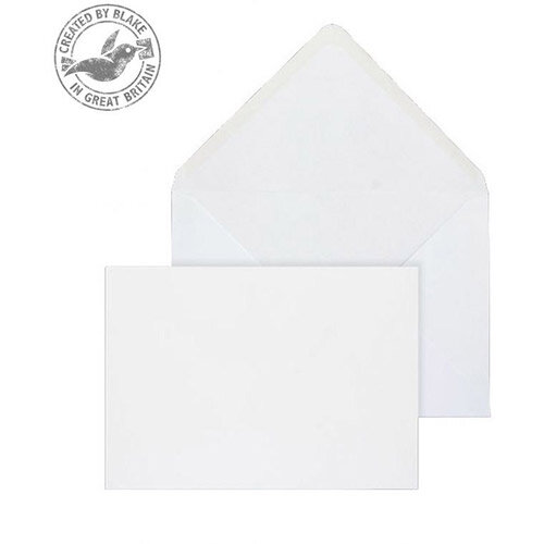 Purely Everyday Banker Invitation Envelopes Gummed White 90gsm 143x203mm Pack of 1000 Purely Everyday Banker Invitation Envelopes Gummed White 90gsm 143x203mm Pack of 1000