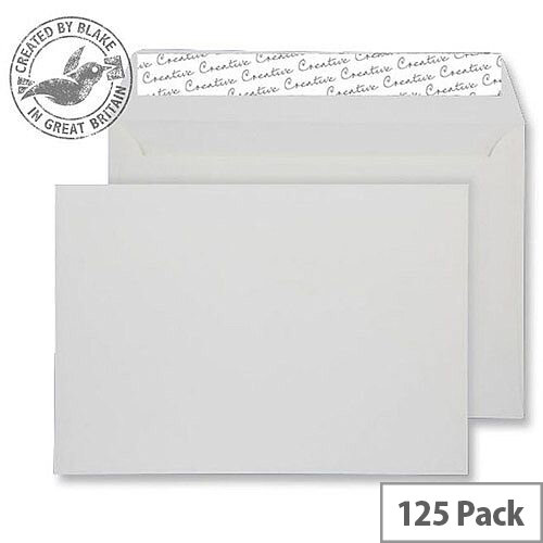 Creative Senses Pure 145gsm White Peel and Seal Wallet C5 162x229mm (Pack of 125) Creative Senses Pure 145gsm White Peel and Seal Wallet C5 162x229mm (Pack of 125)