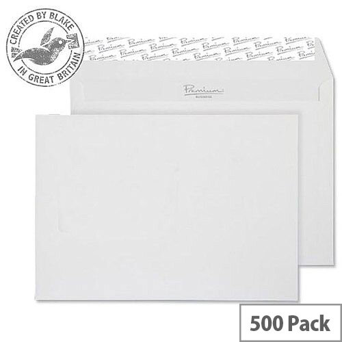 Blake Premium Business Wallet P& High White Wove C5 120gsm (Pack of 500) Blake Premium Business Wallet P& High White Wove C5 120gsm (Pack of 500)