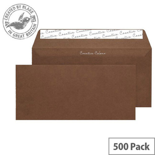 Creative Colour Brown Milk Chocolate DL+ Wallet Envelopes (Pack of 500) Creative Colour Brown Milk Chocolate DL+ Wallet Envelopes (Pack of 500)