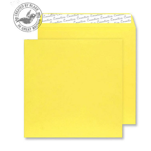 Creative Colour Banana Yellow Square Wallet Envelopes (Pack of 250) Creative Colour Banana Yellow Square Wallet Envelopes (Pack of 250)