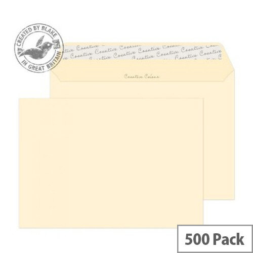 Creative Colour Clotted Cream Wallet C5 Envelopes (Pack of 500) Creative Colour Clotted Cream Wallet C5 Envelopes (Pack of 500)