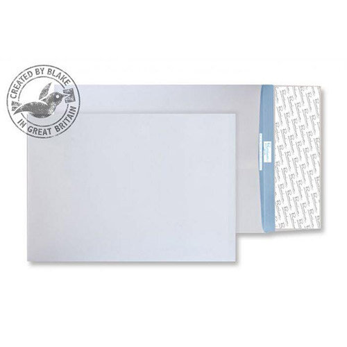 Blake Premium Secure White C4 Gusset Peel and Seal 125gsm Envelopes Pack of 100 Blake Premium Secure White C4 Gusset Peel and Seal 125gsm Envelopes Pack of 100