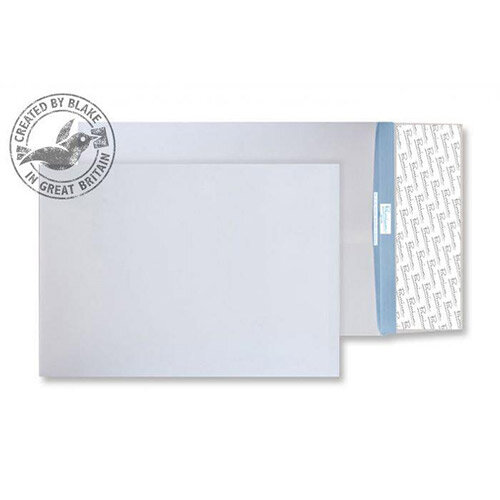 Blake Premium Secure White C4 Gusset Peel and Seal 125gsm Envelopes Pack of 100