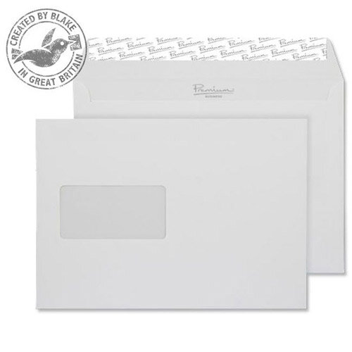 Blake Premium Bus Wallet Window P&S Diamond White Smooth C5 120gsm (Pack of 500)