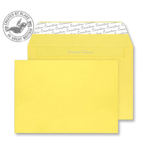 Creative Colour Banana Yellow Wallet C4 Envelopes (Pack of 250) Creative Colour Banana Yellow Wallet C4 Envelopes (Pack of 250)