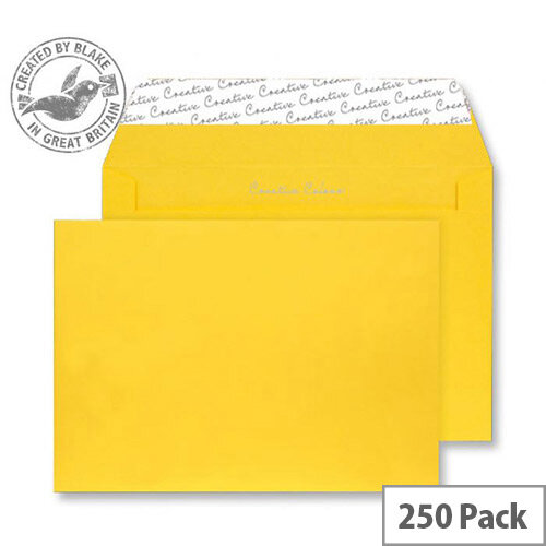 Creative Colour Egg Yellow Wallet C4 Envelopes(Pack of 250) Creative Colour Egg Yellow Wallet C4 Envelopes(Pack of 250)