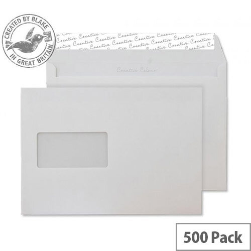 Creative Colour Soft Ivory Window C5 Wallet Envelopes (Pack of 500) Creative Colour Soft Ivory Window C5 Wallet Envelopes (Pack of 500)