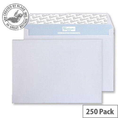 Blake Premium Secure Wallet P& White C5 162x229mm 125gsm (Pack of 250) Blake Premium Secure Wallet P& White C5 162x229mm 125gsm (Pack of 250)