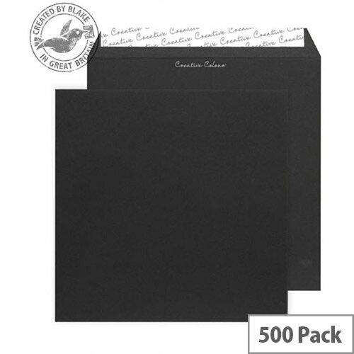 Creative Colour Jet Black Square Wallet Envelopes (Pack 500) Creative Colour Jet Black Square Wallet Envelopes (Pack 500)