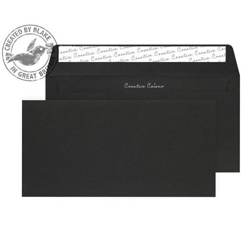Creative Colour Jet Black DL+ Wallet Envelopes (Pack 500) Creative Colour Jet Black DL+ Wallet Envelopes (Pack 500)