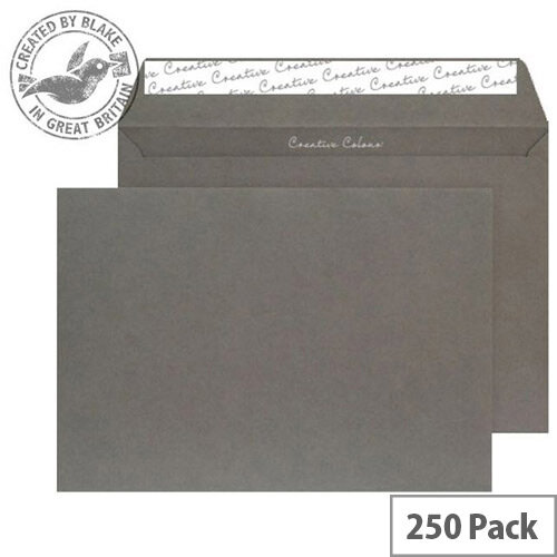 Creative Colour Graphite Grey Wallet C4 Envelopes (Pack of 250) Creative Colour Graphite Grey Wallet C4 Envelopes (Pack of 250)