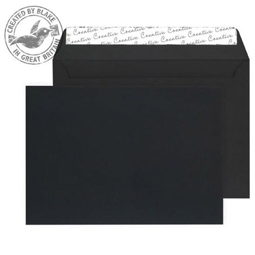 Creative Senses Black Velvet C4 Wallet Envelopes (Pack of 125) Creative Senses Black Velvet C4 Wallet Envelopes (Pack of 125)