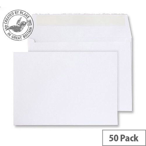 Creative Senses Wallet P&S Beautifully White 180gsm C5 162x229mm (Pack of 50)