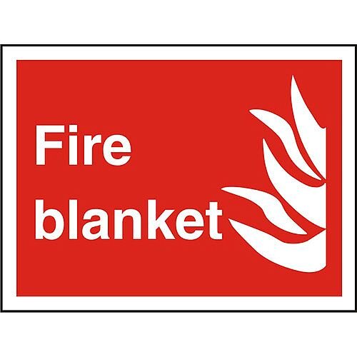 Photolu Fire Fighting Sign 200x300 1mm Plastic Fire Blanket