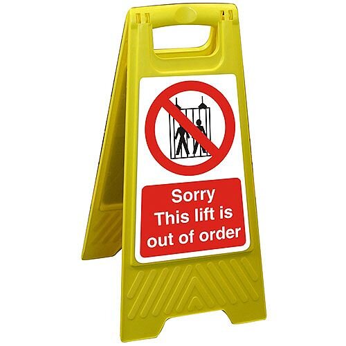 Free Standing Sign 300x600 Sorry This lift is Out of Order Ref FSS024300x600