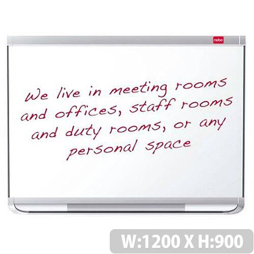 Nobo Prestige Enamel Whiteboard Connex Magnetic Fixings Included W1200xH900mm White Ref 1902675