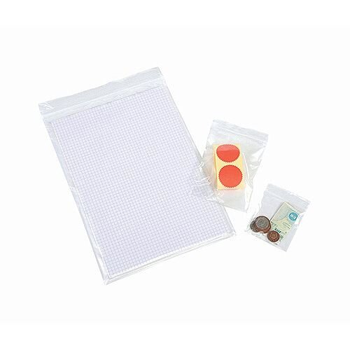 Polythene Bags Gripseal 250x350mm Standard Duty 45 Micron Clear (Pack of 1000) Polythene Bags Gripseal 250x350mm Standard Duty 45 Micron Clear (Pack of 1000)