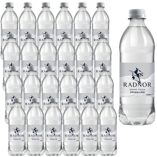 Radnor Sparkling Mineral Water Drink Bottles 500ml Pack of 24