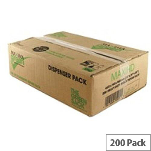 The Green Sack Refuse Sacks Medium Duty 10kg Capacity Black Pack of 200 The Green Sack Refuse Sacks Medium Duty 10kg Capacity Black Pack of 200